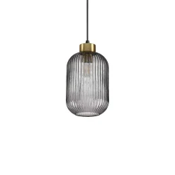 Suspension Ideallux Mint-1 Noir, 1 Lumiere