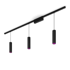 Suspension Kit De Base X 3 Philips Hue Perifo Led Noir, 3 Lumieres, Changeur De Couleurs