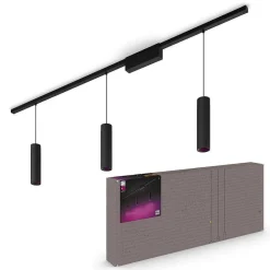Suspension Kit De Base X 3 Philips Hue Perifo Led Noir, 3 Lumieres, Changeur De Couleurs