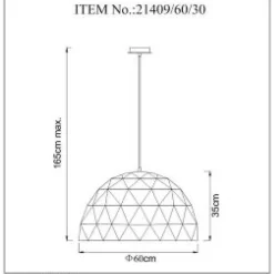 Suspension Lucide Otona Noir, 3 Lumieres