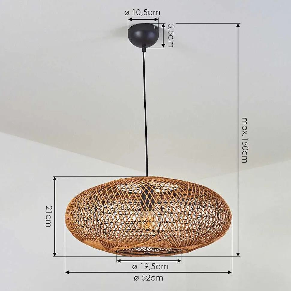 Suspension Mulstrand Noir, 1 Lumiere