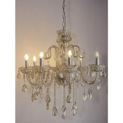 Suspension Paul Neuhaus Gracia Champagne, 8 Lumieres