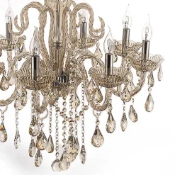 Suspension Paul Neuhaus Gracia Champagne, 8 Lumieres