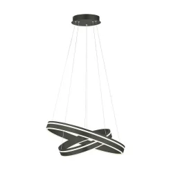 Suspension Paul Neuhaus Q-Vito Led Anthracite, 1 Lumiere, Telecommandes