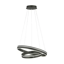 Suspension Paul Neuhaus Q-Vito Led Anthracite, 1 Lumiere, Telecommandes