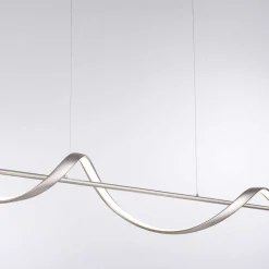 Suspension Paul Neuhaus Qswing Led Argente, 1 Lumiere, Telecommandes