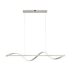 Suspension Paul Neuhaus Qswing Led Argente, 1 Lumiere, Telecommandes