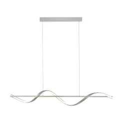 Suspension Paul Neuhaus Qswing Led Argente, 1 Lumiere, Telecommandes