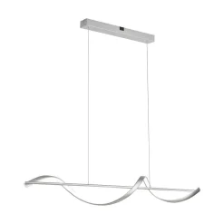 Suspension Paul Neuhaus Qswing Led Argente, 1 Lumiere, Telecommandes