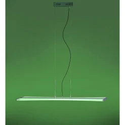 Suspension Paul Neuhaus Q-Riller Led Chrome, 14 Lumieres, Telecommandes, Changeur De Couleurs