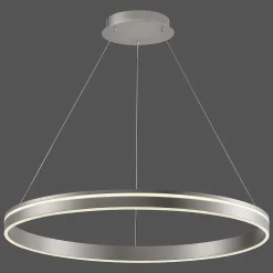 Suspension Paul Neuhaus Q-Vito Led Acier Inoxydable, 1 Lumiere, Telecommandes