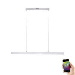 Suspension Paul Neuhaus Q-Cora Led Aluminium, 1 Lumiere, Telecommandes