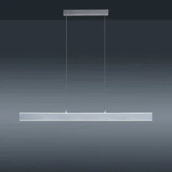 Suspension Paul-Neuhaus Q-Adriana Led Aluminium, 2 Lumieres, Telecommandes