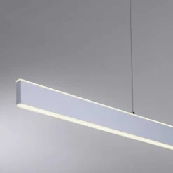 Suspension Paul-Neuhaus Q-Adriana Led Aluminium, 2 Lumieres, Telecommandes