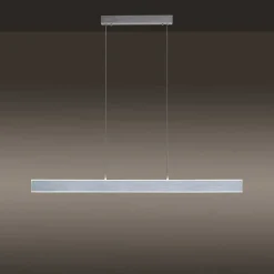 Suspension Paul-Neuhaus Q-Adriana Led Aluminium, 2 Lumieres, Telecommandes