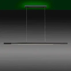 Suspension Paul-Neuhaus Q-Arian Led Anthracite, 4 Lumieres, Telecommandes