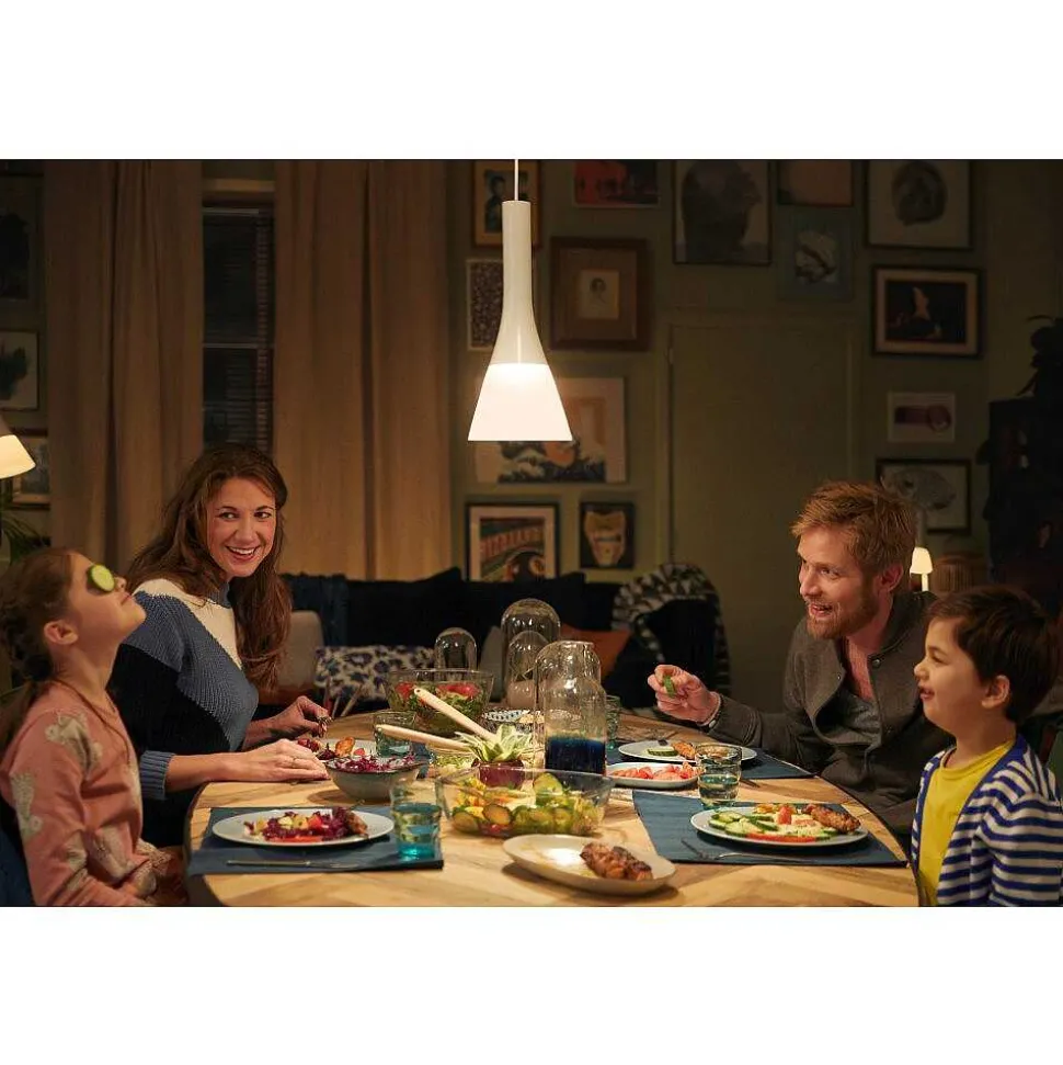 Suspension Philips Hue Explore Led Blanc, 1 Lumiere, Telecommandes