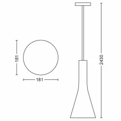 Suspension Philips Hue Explore Led Blanc, 1 Lumiere, Telecommandes