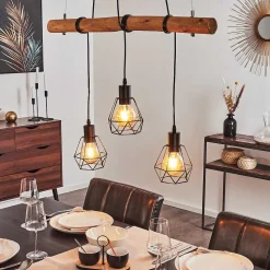 Suspension Seegaard Brun, 3 Lumieres