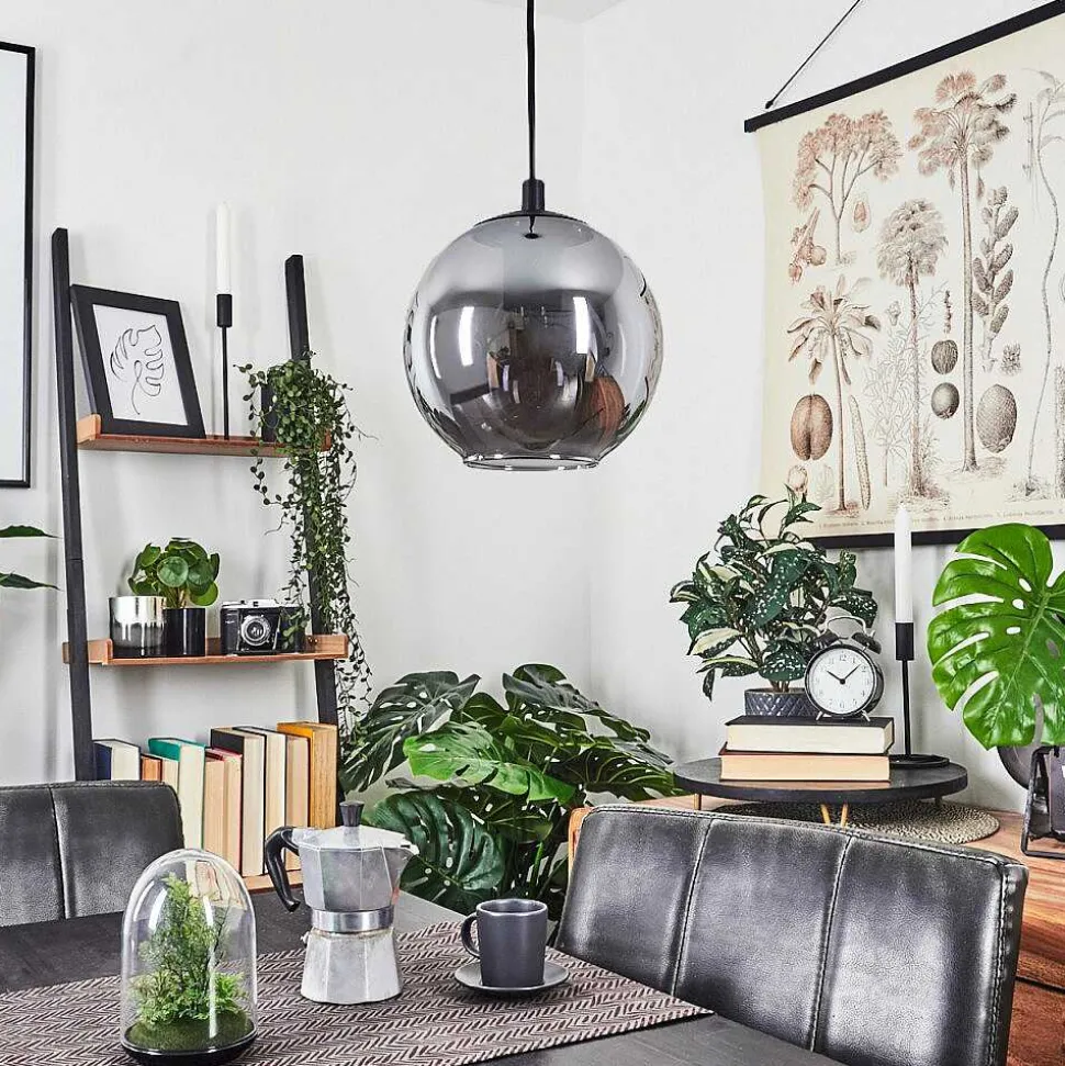 Suspension Sernf Noir, 1 Lumiere