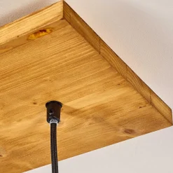 Suspension Shiburg Bois Clair, 4 Lumieres