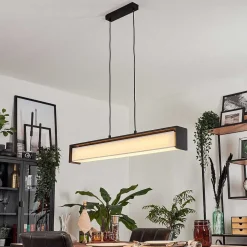 Suspension Siders Led Noir, 1 Lumiere, Changeur De Couleurs