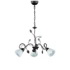 Suspension Trio-Leuchten Traditio Brun Fonce, Rouille, 3 Lumieres
