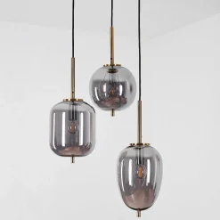 Suspension Verbania Laiton, 3 Lumieres