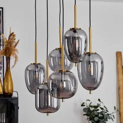 Suspension Verbania Noir, 6 Lumieres