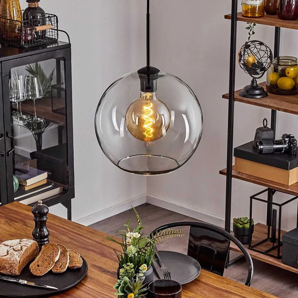 Suspension Verre 30 Cm Koyoto Clair, 1 Lumiere