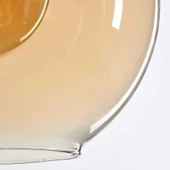 Suspension Verre 30 Cm Koyoto Ambre, 1 Lumiere