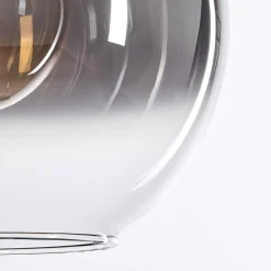 Suspension Verre 30 Cm Koyoto Clair, Fume, 1 Lumiere