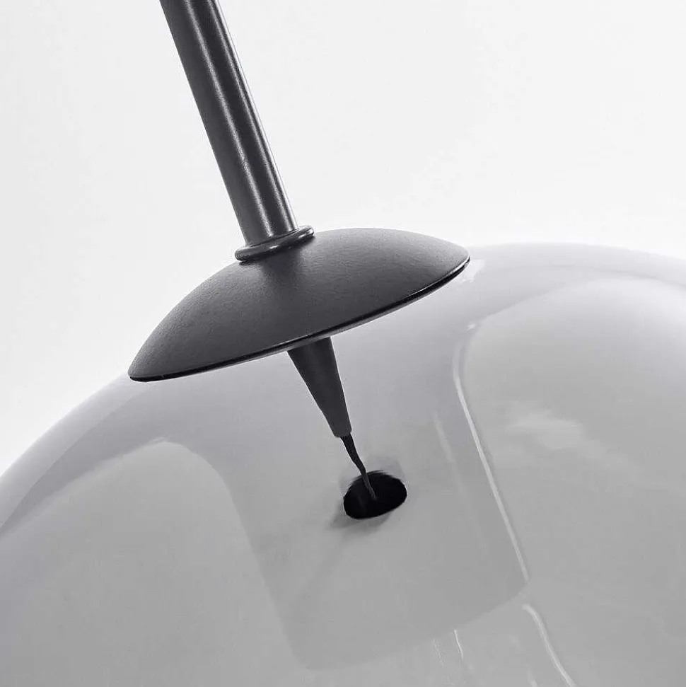 Suspension Verre 25 Cm Koyoto Clair, Fume, 1 Lumiere