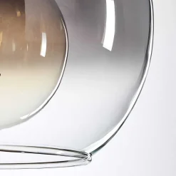 Suspension Verre 25 Cm Koyoto Clair, Fume, 1 Lumiere