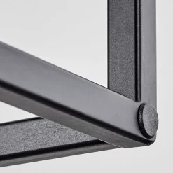 Suspension Victorine Chrome, Noir, 3 Lumieres