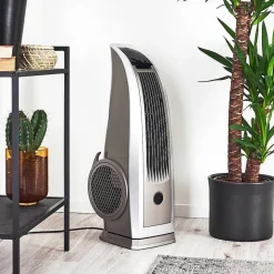 Ventilateur Benidorm Noir, Argente, Telecommandes