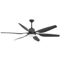 Ventilateur De Plafond A Lampe Faro Barcelona Tilos Brun, 2 Lumieres