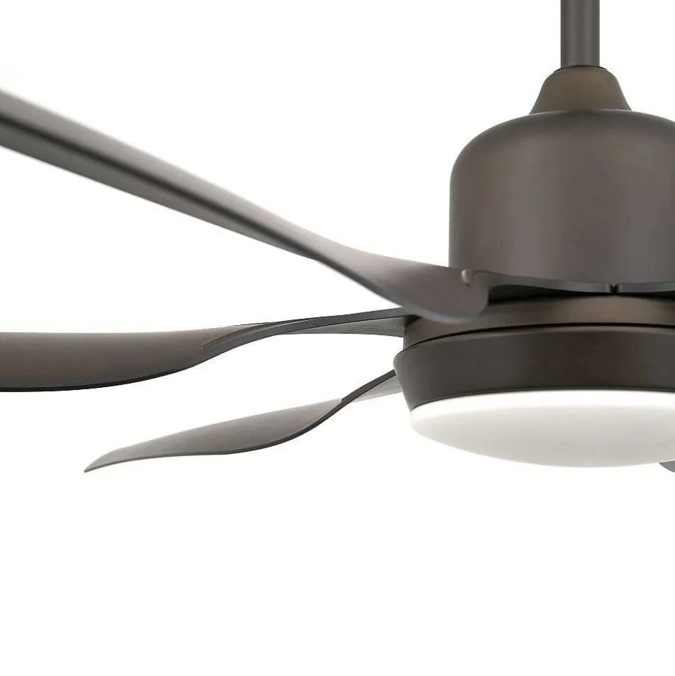 Ventilateur De Plafond A Lampe Faro Barcelona Tilos Brun, 2 Lumieres