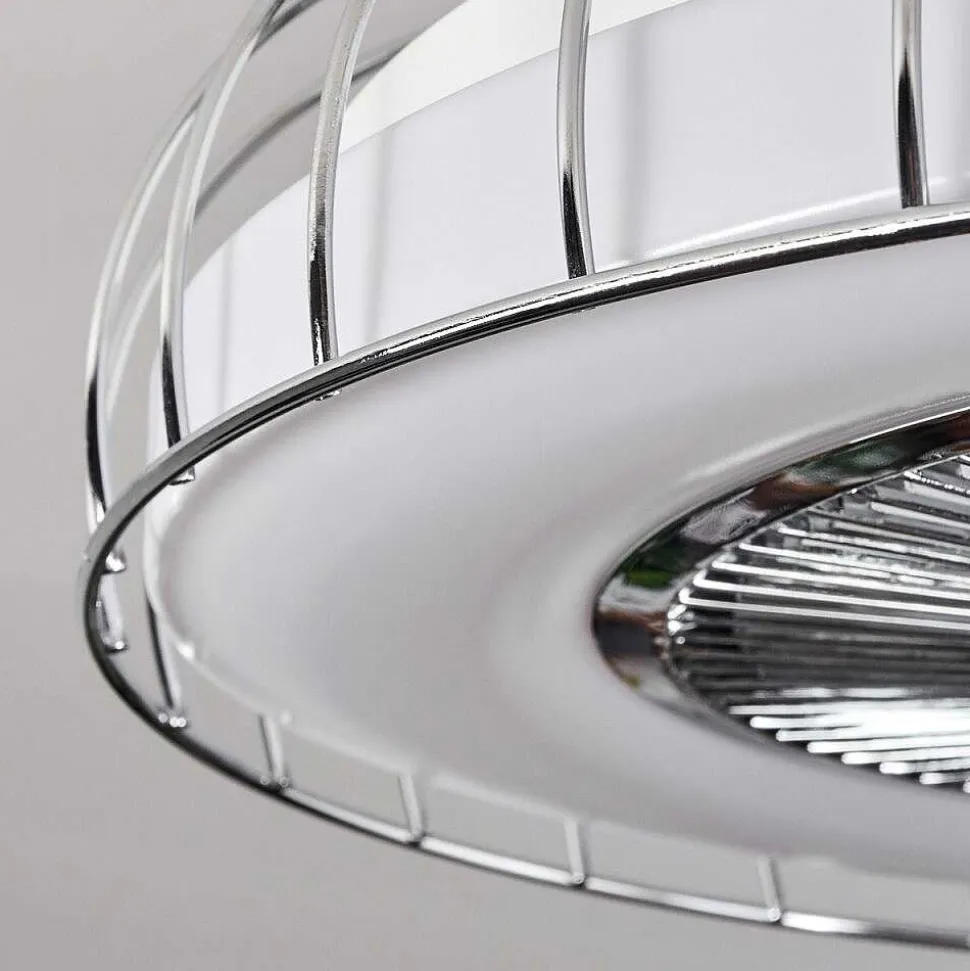 Ventilateur De Plafond Burmeister Led Blanc, 1 Lumiere, Telecommandes