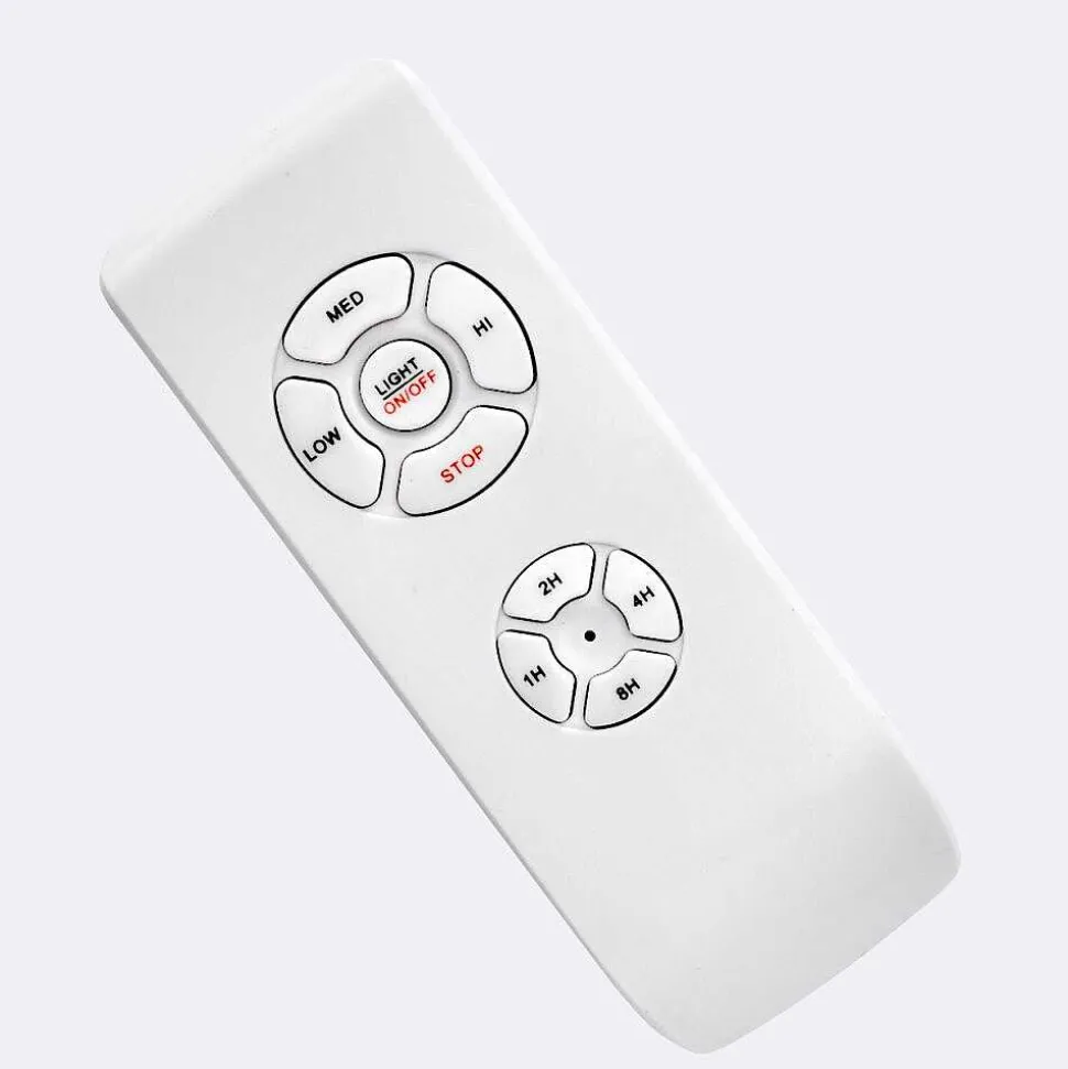 Ventilateur De Plafond Doha Led Blanc, 1 Lumiere, Telecommandes