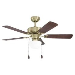 Ventilateur De Plafond Eglo Cadiz Vieux Laiton, 1 Lumiere