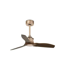 Ventilateur De Plafond Faro Barcelona Just Fan Cuivre, Telecommandes