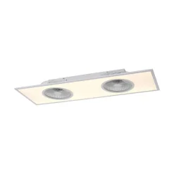 Ventilateur De Plafond Leuchten Direkt Flar-Air Led Blanc, 1 Lumiere, Telecommandes