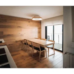 Ventilateur De Plafond Mantra Tibet Led Bois Fonce, Blanc, 1 Lumiere, Telecommandes