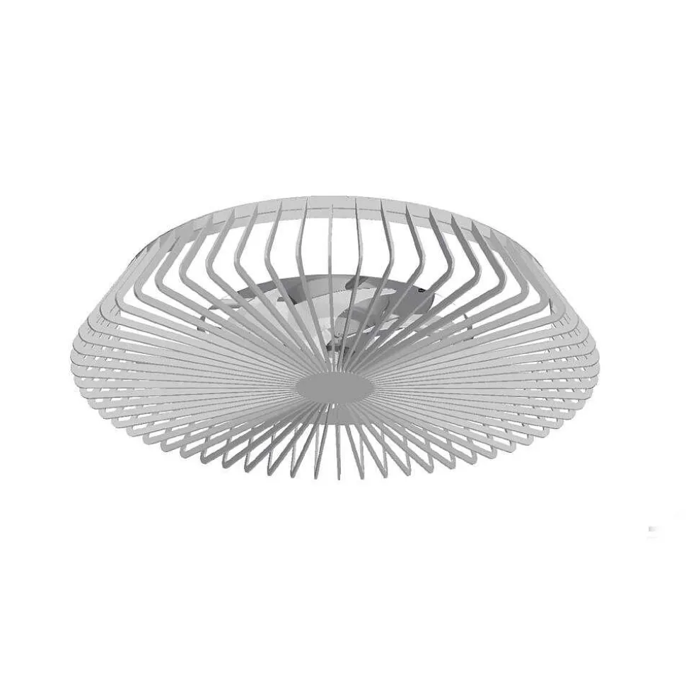 Ventilateur De Plafond Mantra Himalaya Led Argente, 1 Lumiere, Telecommandes