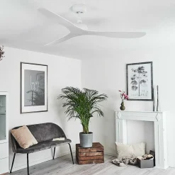 Ventilateur De Plafond Mella Blanc, Telecommandes