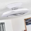 Ventilateur De Plafond Nagoya Led Blanc, 1 Lumiere, Telecommandes
