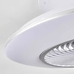 Ventilateur De Plafond Nagoya Led Blanc, 1 Lumiere, Telecommandes