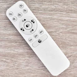 Ventilateur De Plafond Petrovac Led Chrome, Blanc, 1 Lumiere, Telecommandes