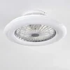 Ventilateur De Plafond Piraeus Led Titane, Blanc, 1 Lumiere, Telecommandes